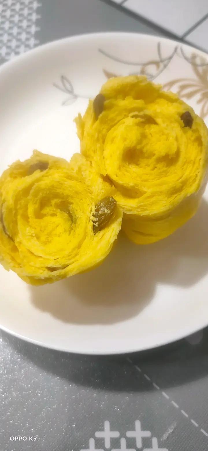 南瓜蜜豆卷 营养又健康 蓬松煊软比面包还好吃 附细节视频详解