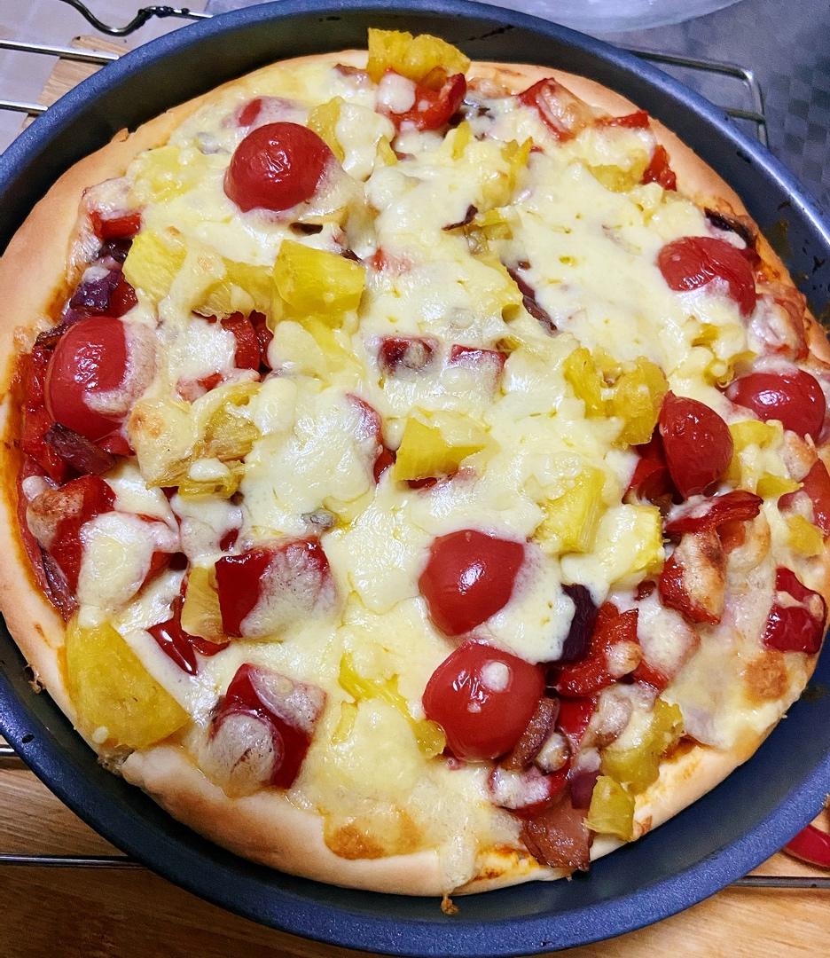 8寸披萨饼皮做法（🉑️厚🉑️薄，🉑️脆🉑️软）4张