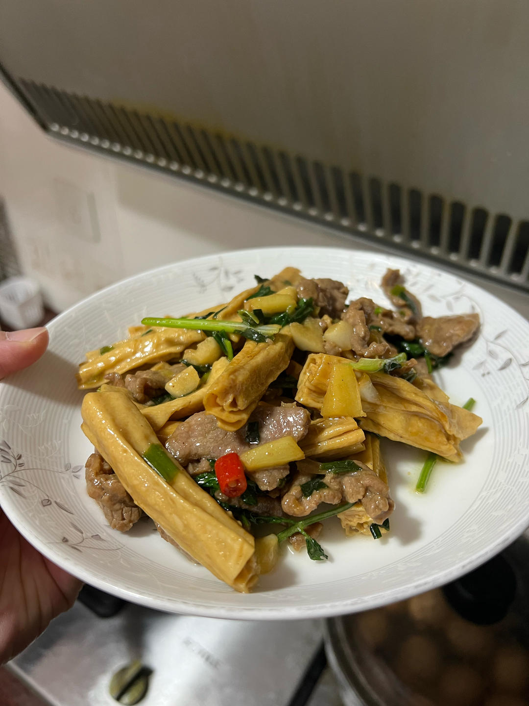 腐竹炒牛肉
