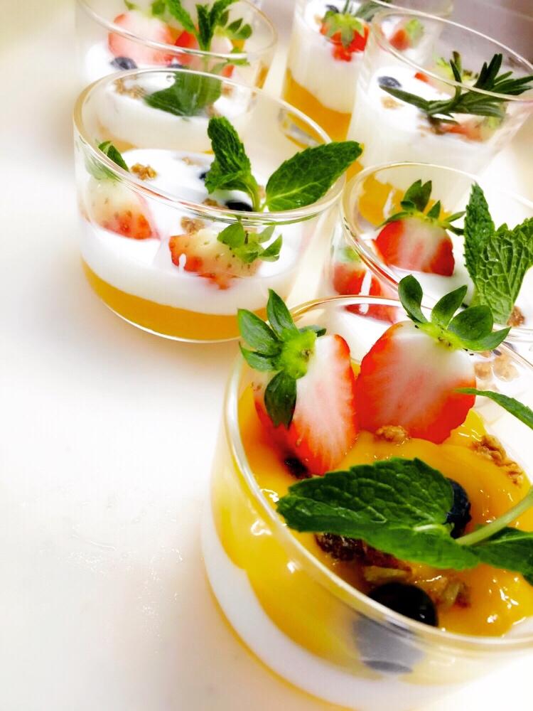 芒果酸奶布丁的做法