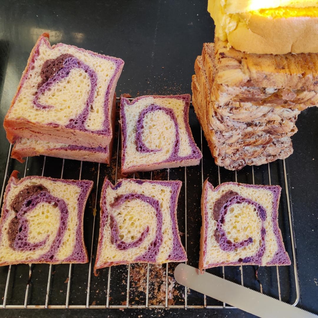 豆沙大理石吐司