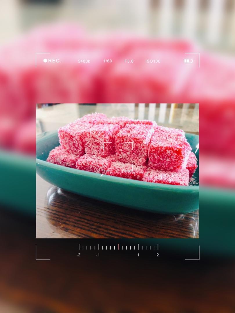 火龙果椰奶小方