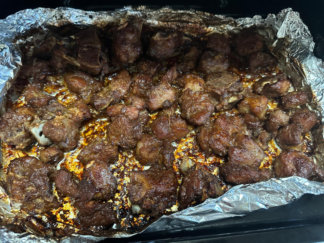 超好吃的蒜香排骨（烤箱少油版）