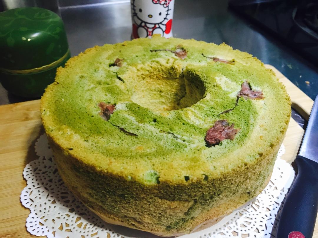 云石糯米戚风（抹茶戚风）