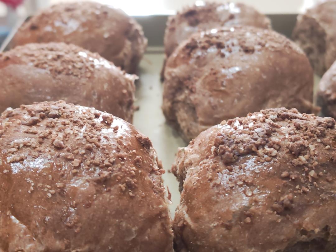 我被这个巧克力甘那许面包征服了···