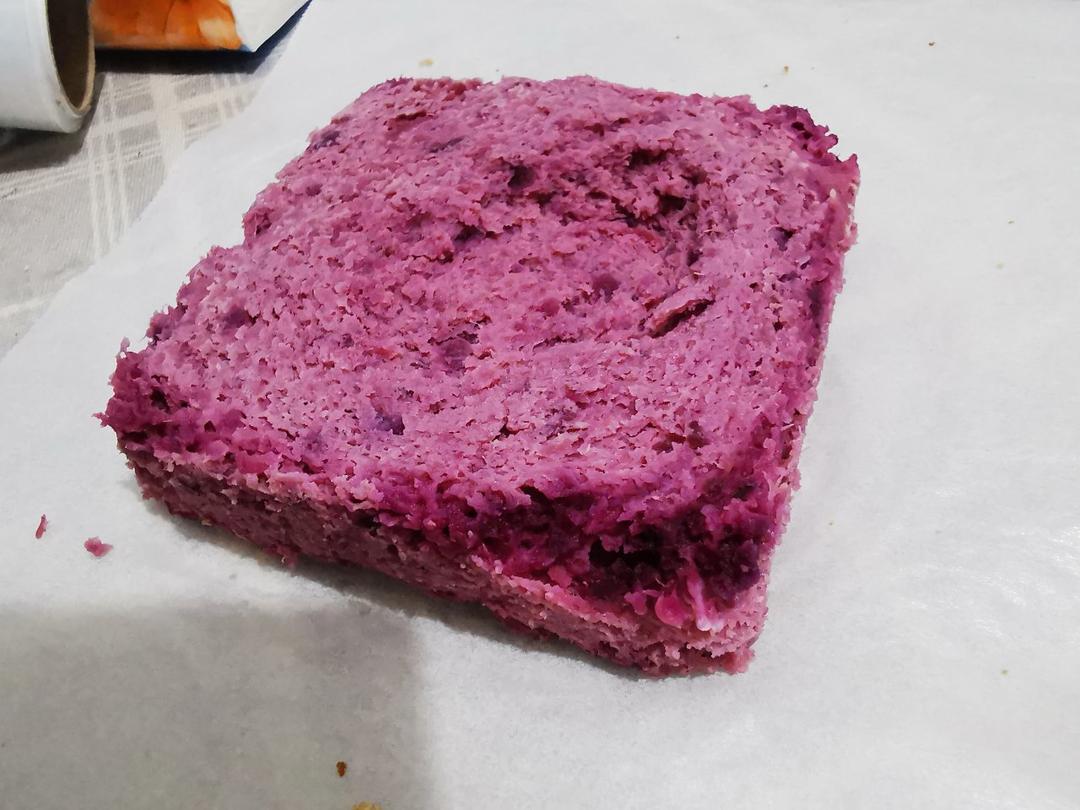 低卡•无敌简单🔥微波炉‼️紫薯酸奶蛋糕