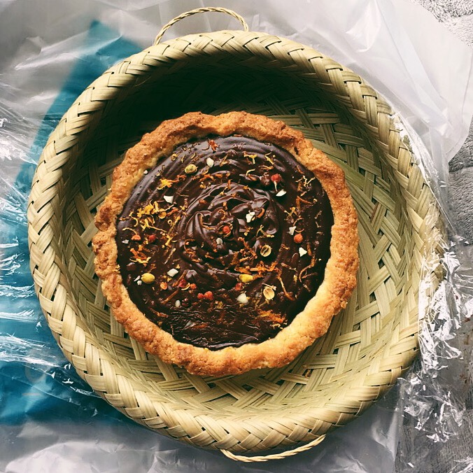 黑巧克力甘纳许挞 Dark Chocolate Ganache Tart