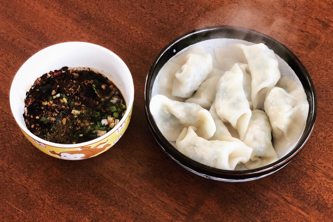 冬至吃饺子（猪肉 虾仁 香菇 胡萝卜 荸荠 白菜）【松下面包机PY100】