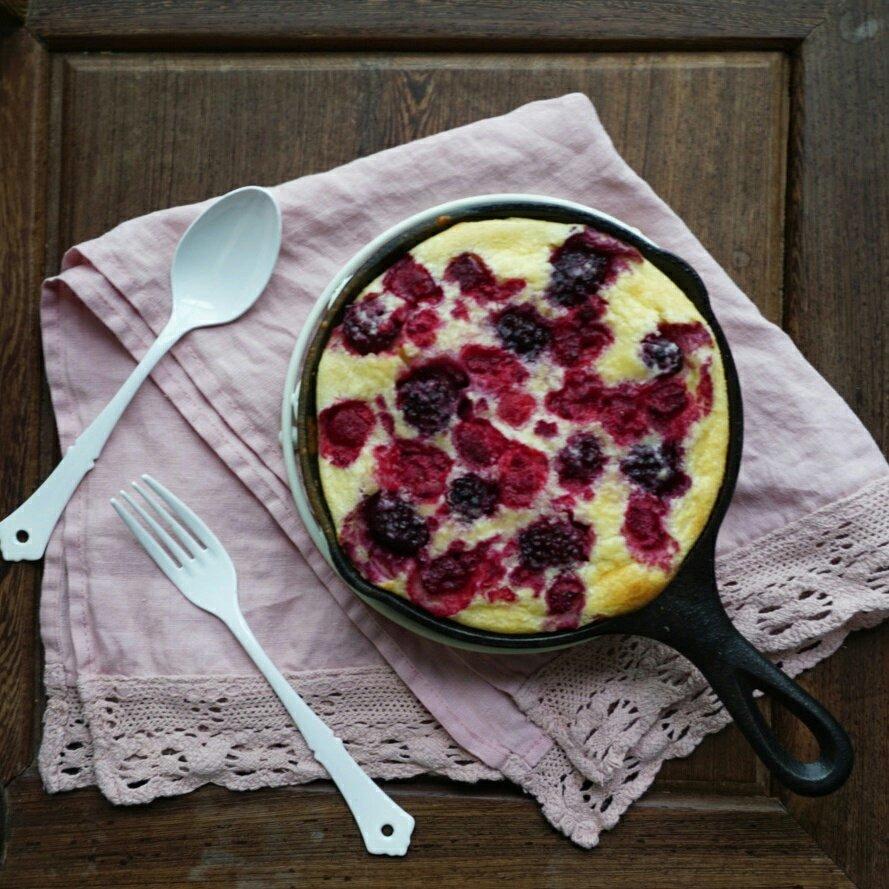 黑莓覆盆子克拉芙缇  Blackberry&Raspberry Clafoutis