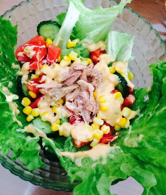 飞扬dě鳕做的(必胜客)蔬菜沙拉