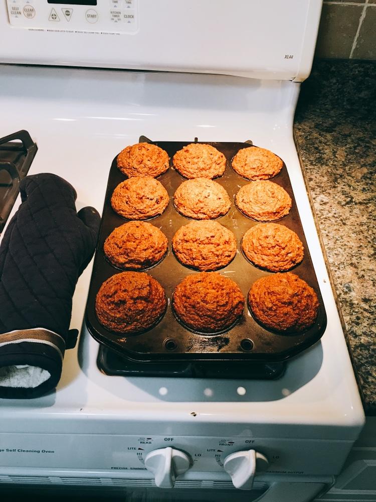 美式全麦胡萝卜马芬（whole wheat carrot muffin）