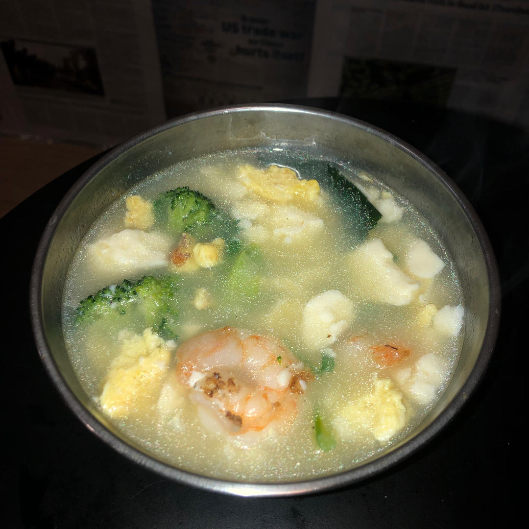 虾仁白菜豆腐减脂汤
