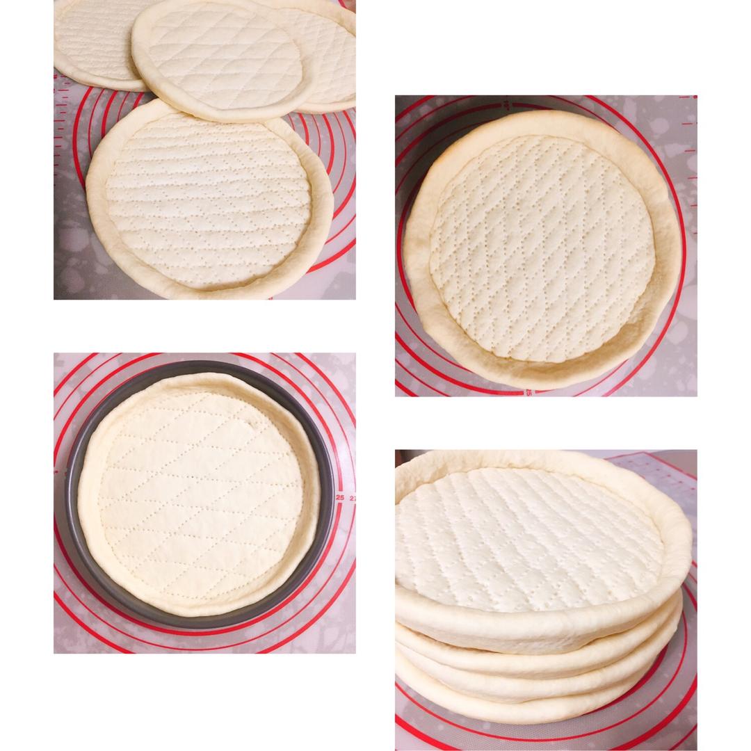 八寸披萨饼皮（四个）制作
