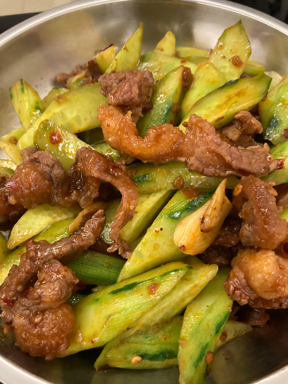 黄瓜炒牛肉