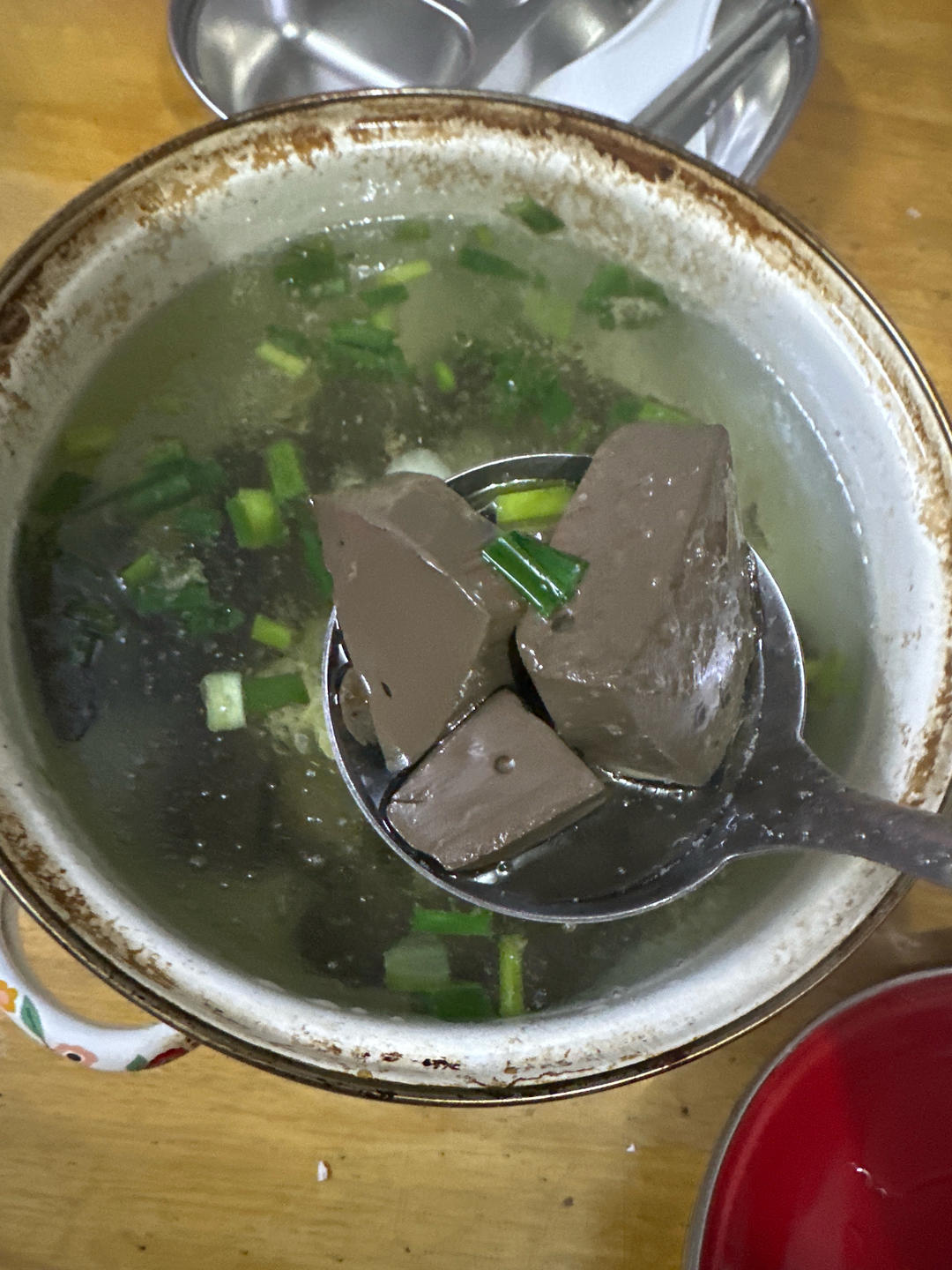姜葱猪红汤