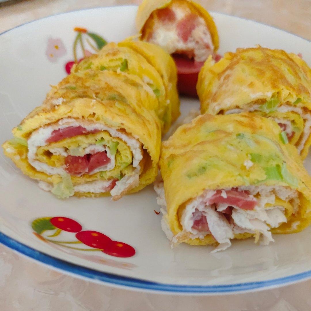 有鸡蛋就能做！一煎一卷轻松搞定，孩子点名要吃~