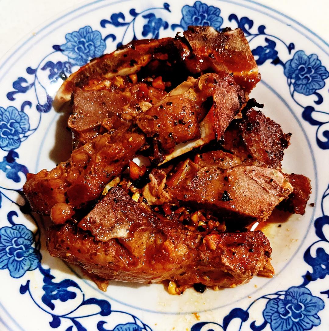 椒盐烤排骨的做法