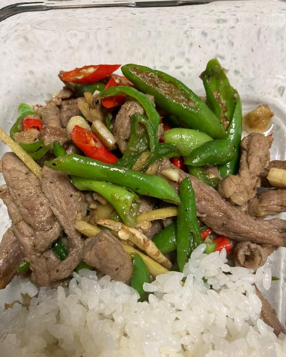 尖椒炒牛肉