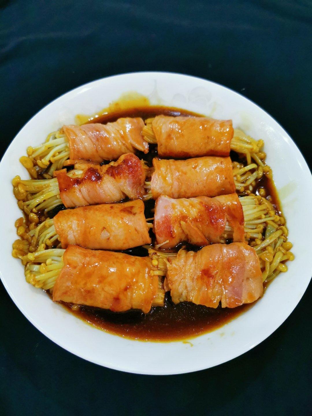 金针菇培根卷