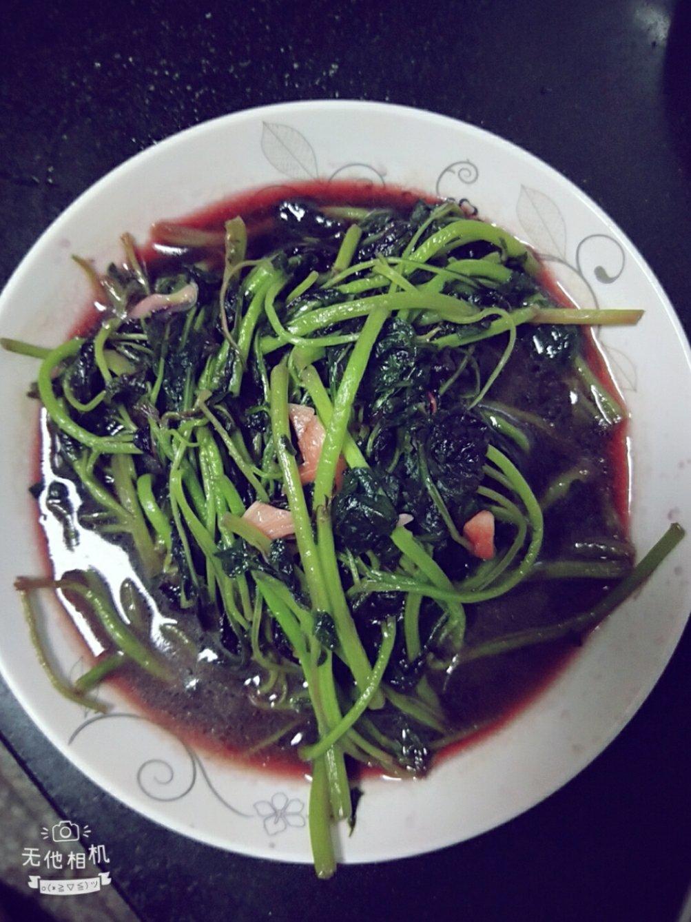 蒜炒红苋菜