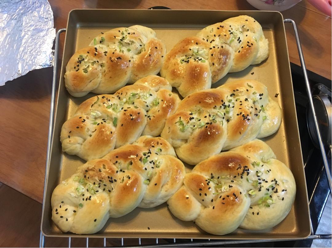 香葱肉松面包（烫种法）