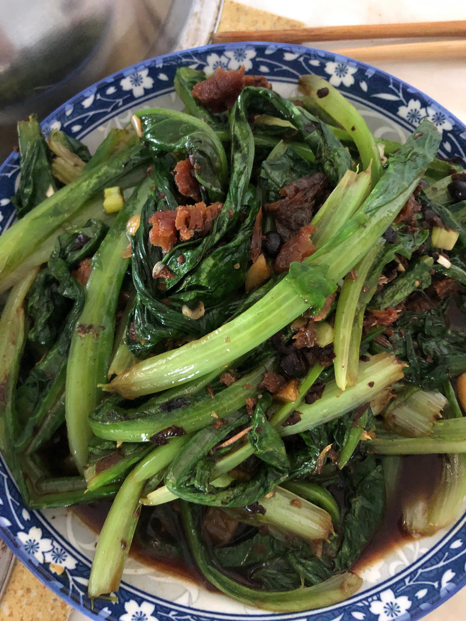 豆鼓鲮鱼油麦菜
