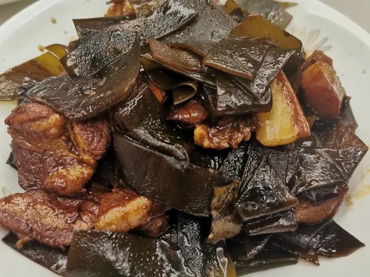 红烧肉炖海带