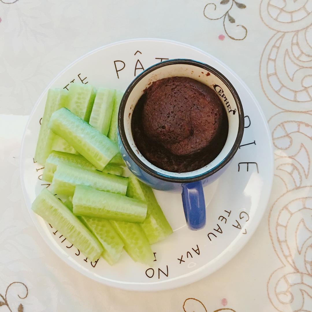 一分钟微波巧克力蛋糕（生酮）