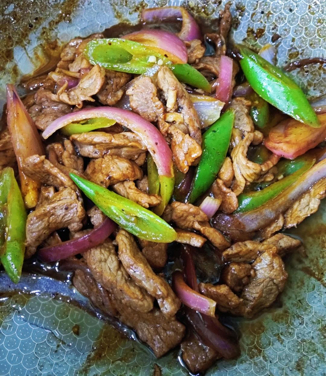 杭椒牛柳黑椒牛柳 终于找到炒出嫩牛肉的办法了 肉片肉丝都适用