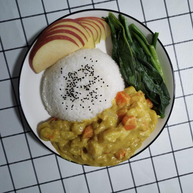 椰浆咖喱鸡肉饭