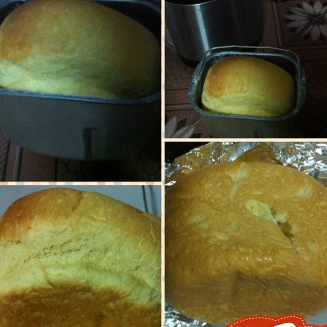 超级好吃的原味面包（面包机版）