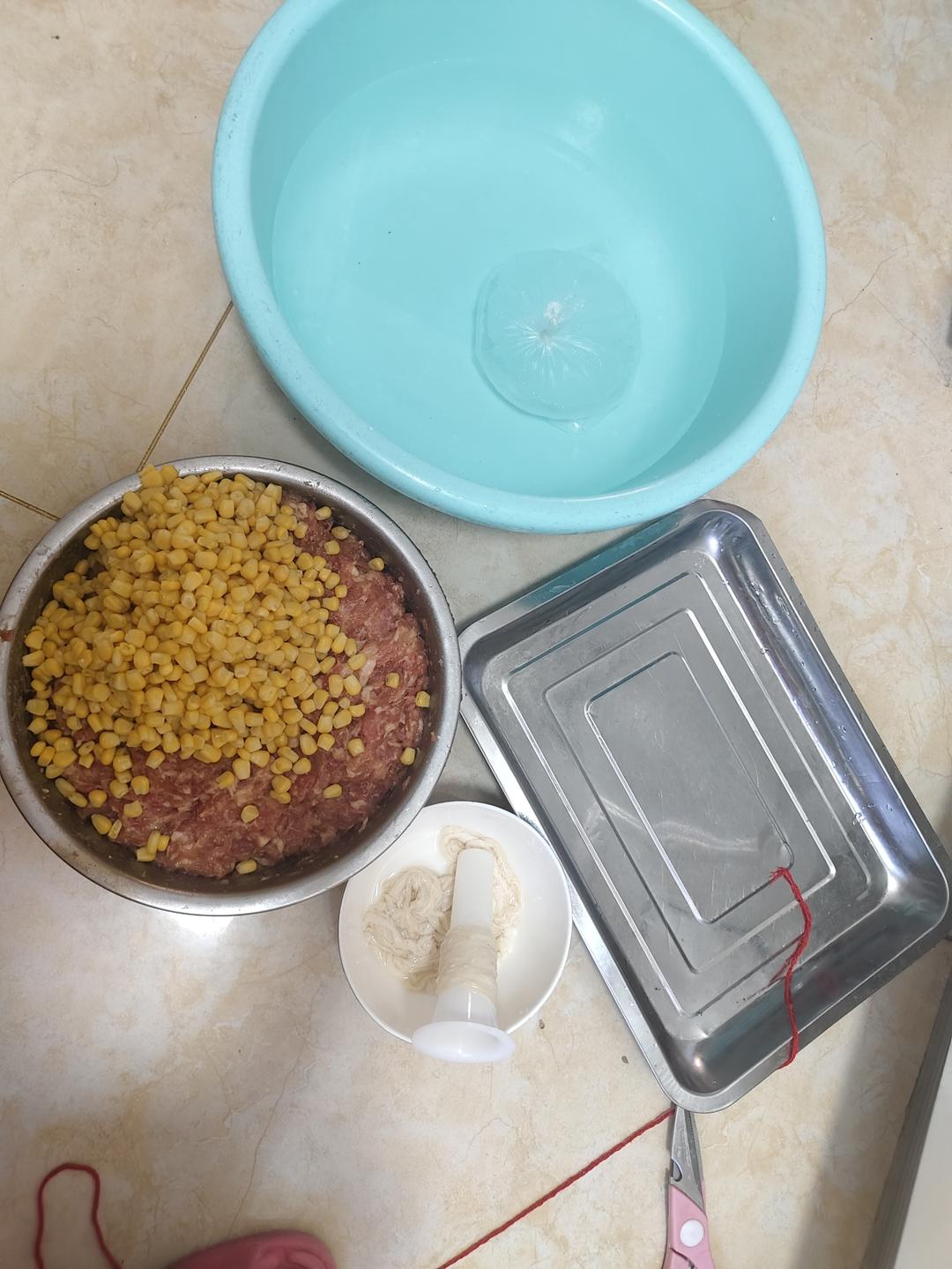 玉米猪肉波波肠