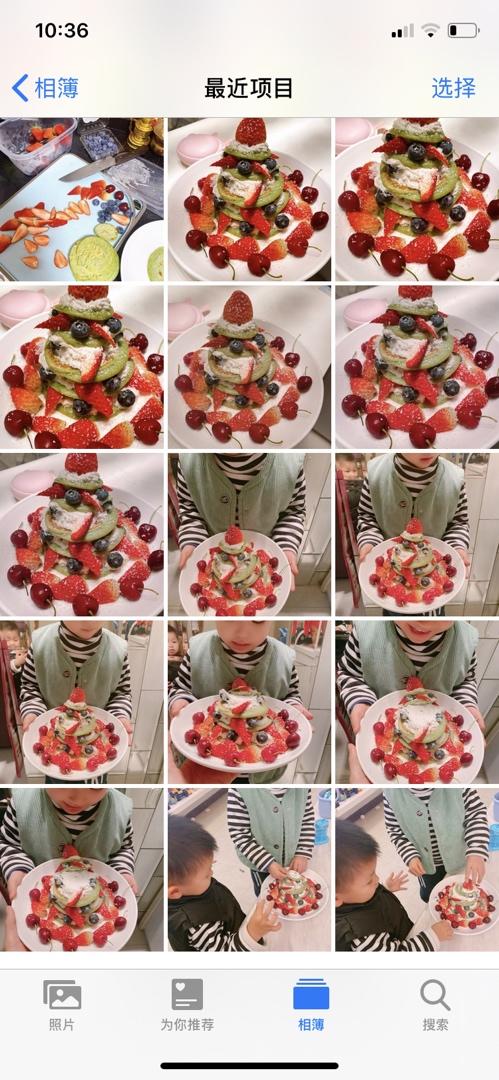 免烤箱❗️高颜值巨好吃的圣诞树松饼蛋糕🎄手把手教你做，让我们一起快乐过圣诞。
