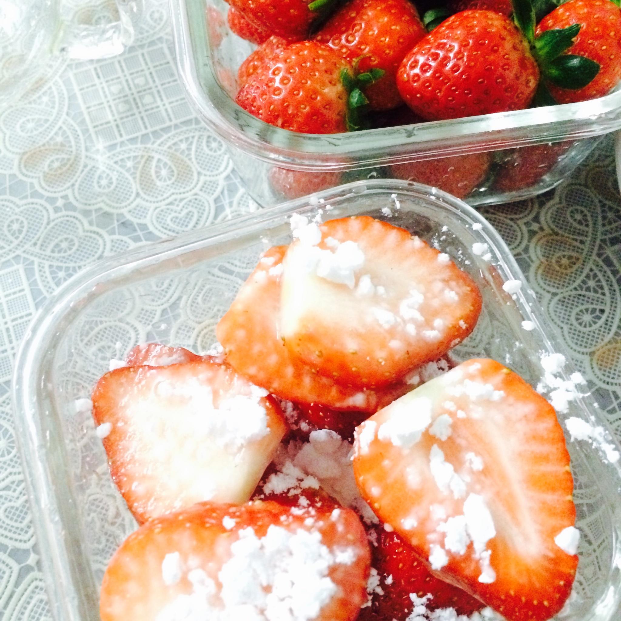 草莓奶冻盆栽🍓的做法 步骤5