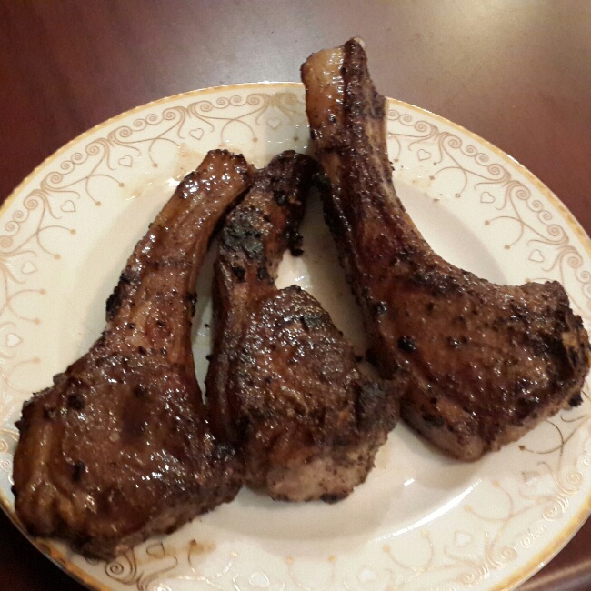 蒜香煎羊排