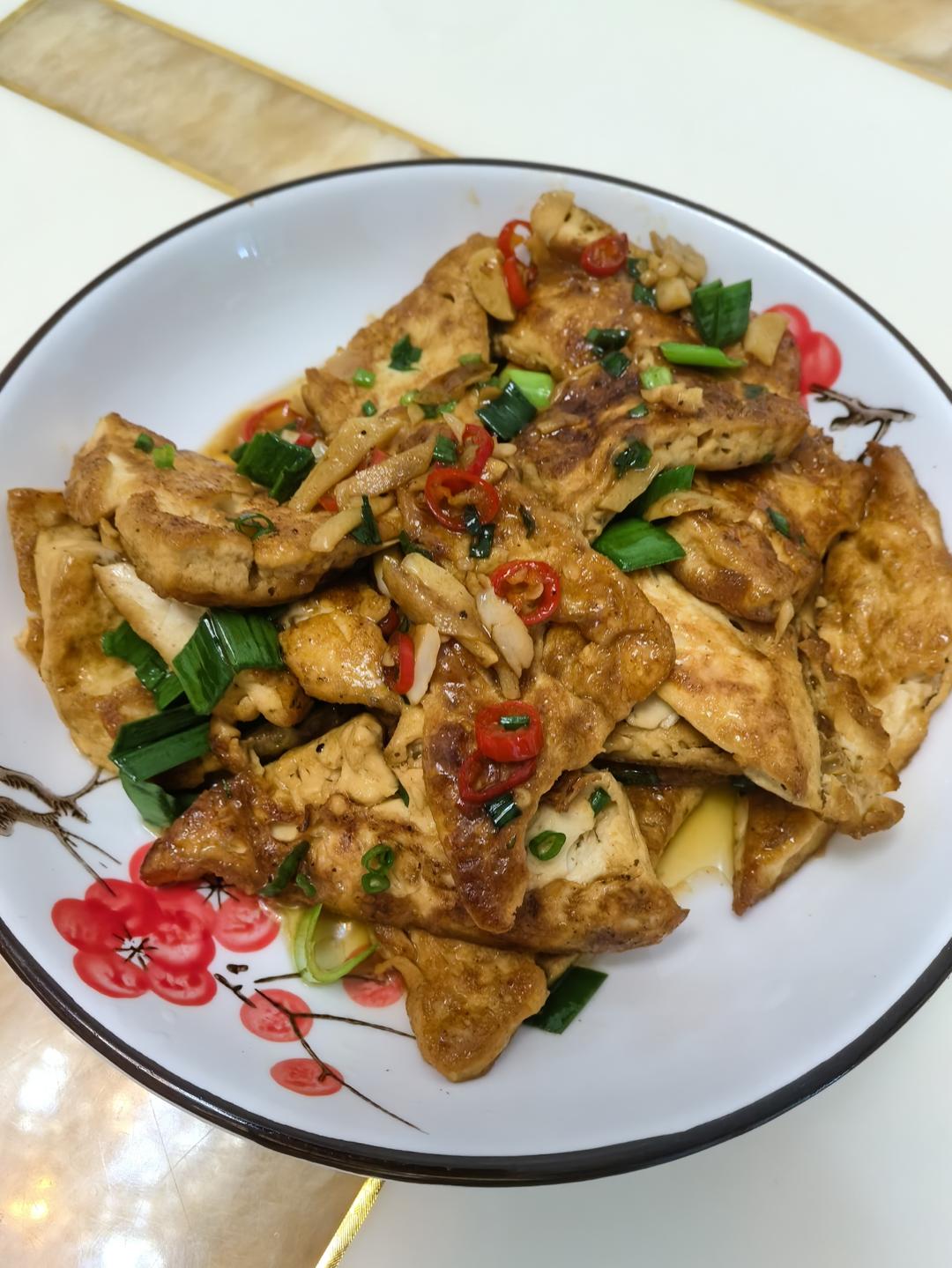 焖煎豆腐
