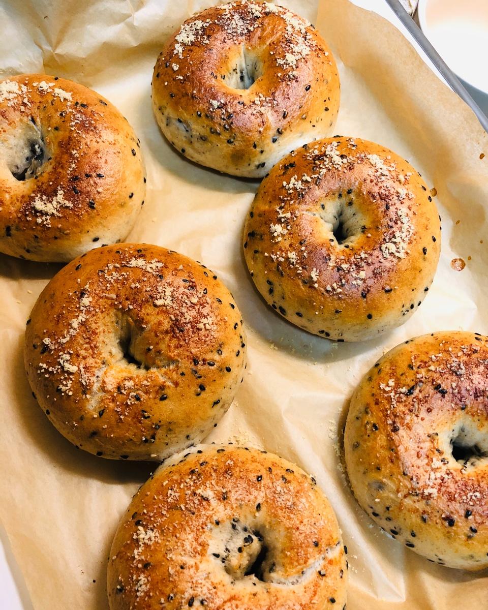 狸猫马里奥做的咸口奶酪贝果