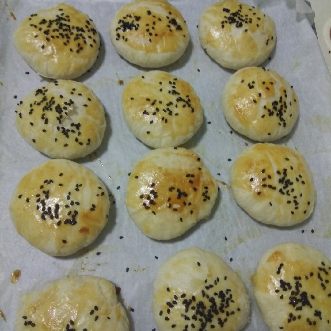 酥皮绿豆饼   酥得掉渣渣