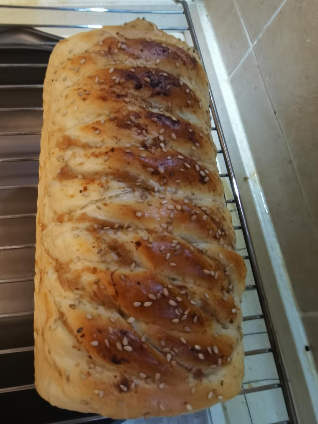 香迷糊啦！波兰种香葱肉松吐司！好吃到停不下来！