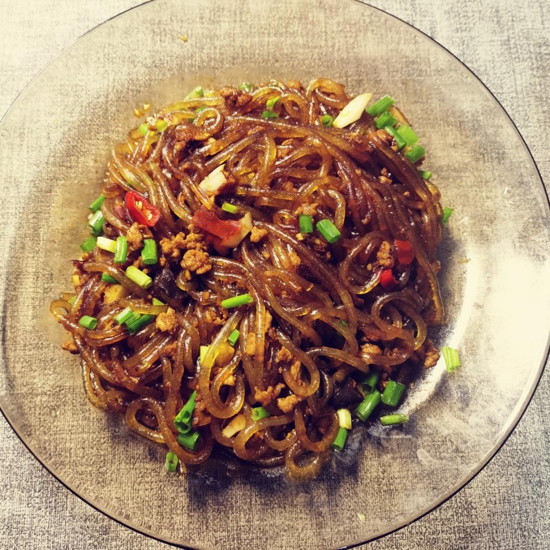 肉末炒粉丝