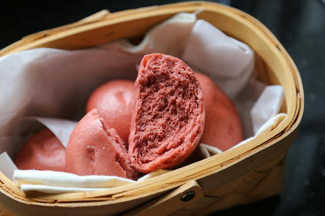 红曲小馒头的做法