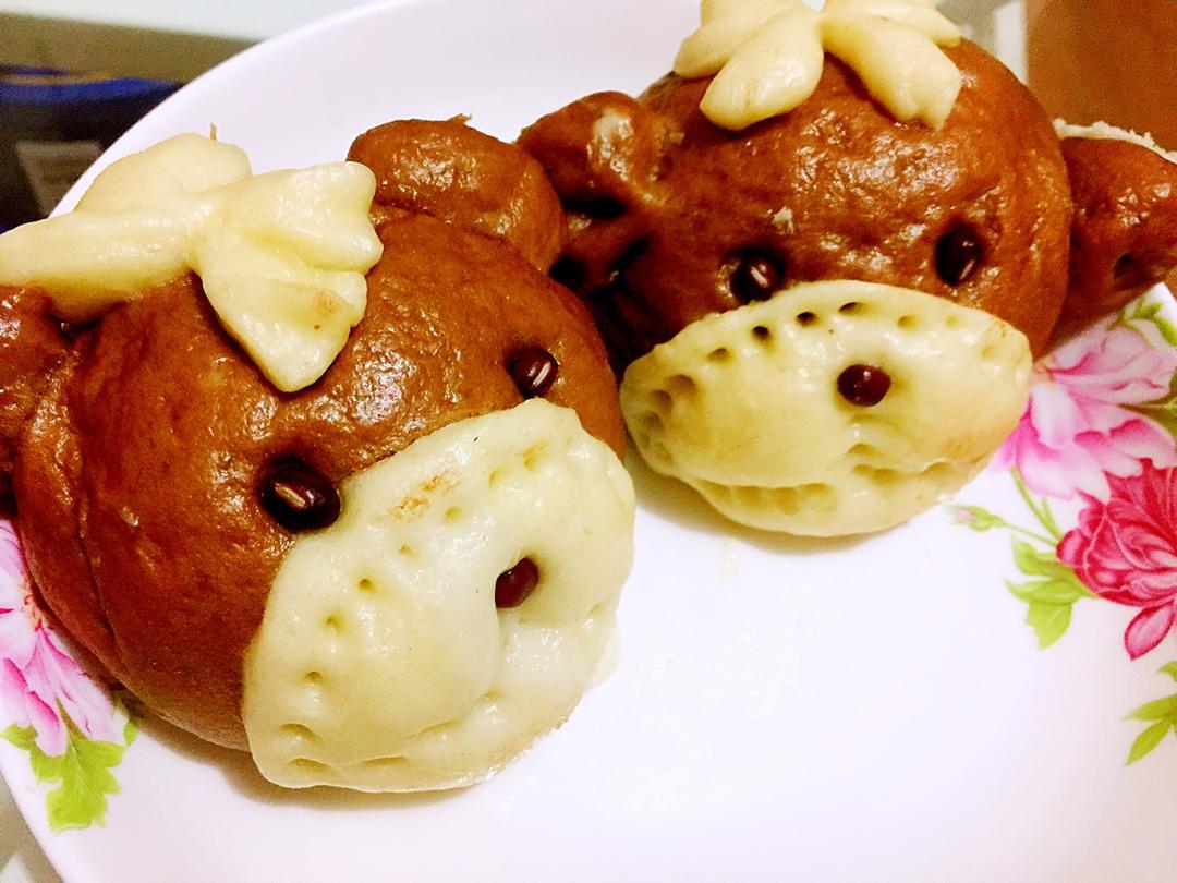 仿思念中华面点小熊豆包