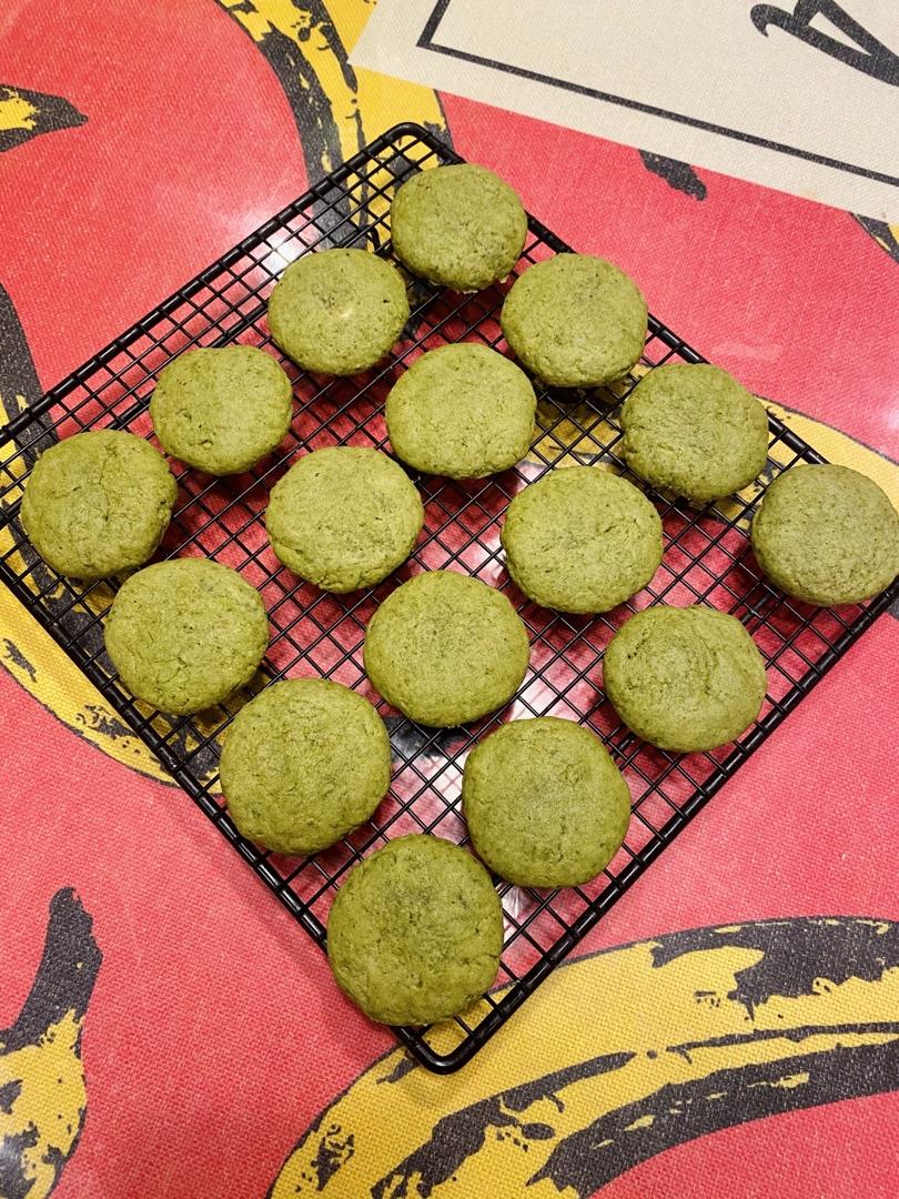 抹茶白巧克力软曲奇