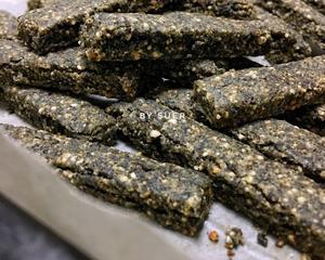 不用面粉的山药黑芝麻海苔小饼干低脂健康营养能量棒的做法 步骤10