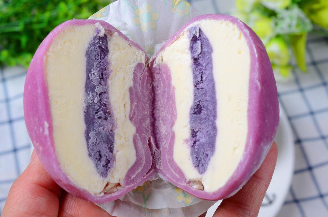 Q弹软糯 梦幻小甜品 芋泥雪媚娘的做法步骤图 小小y家 下厨房