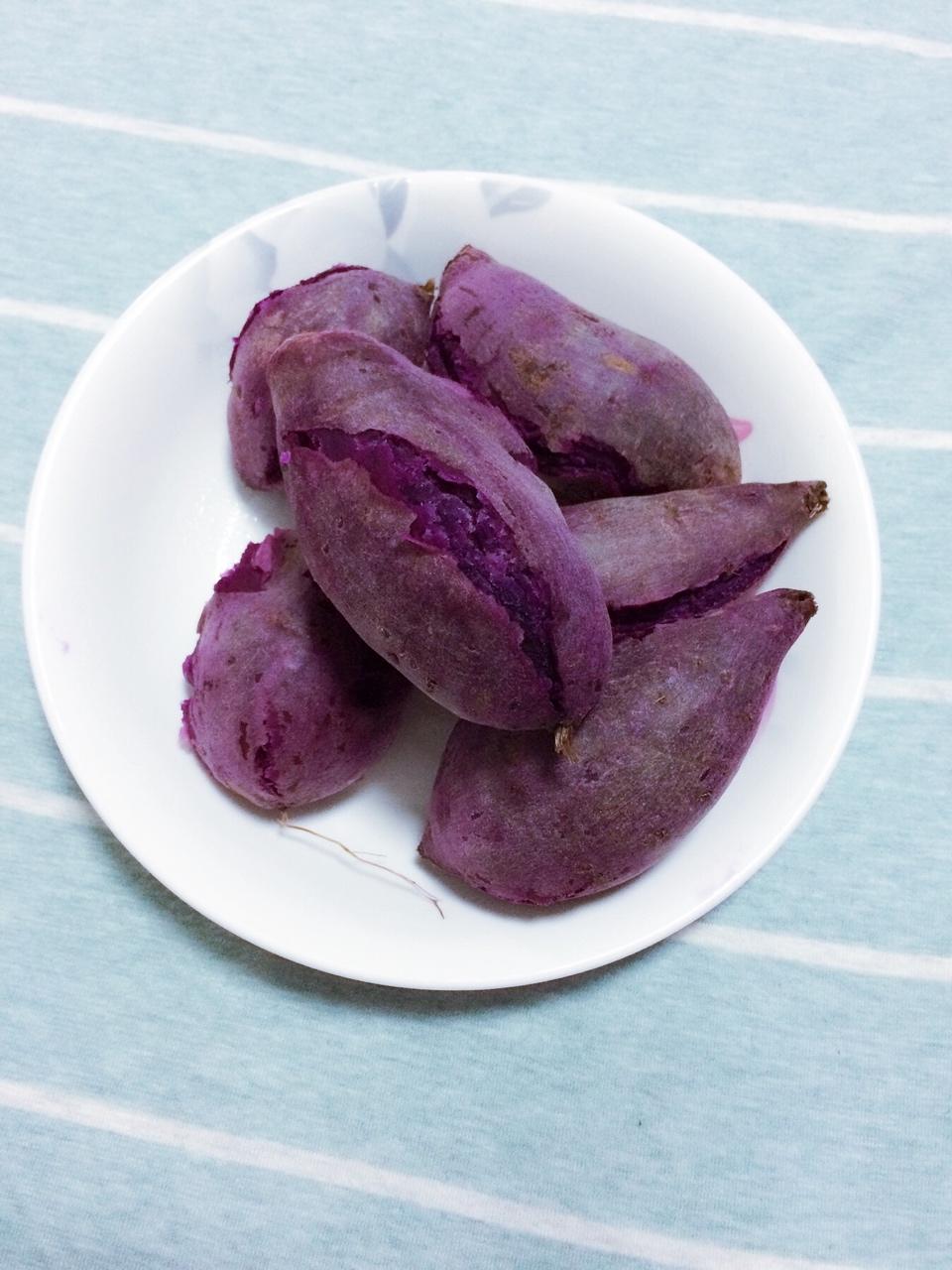 小魔女麻麻做的蒸紫薯