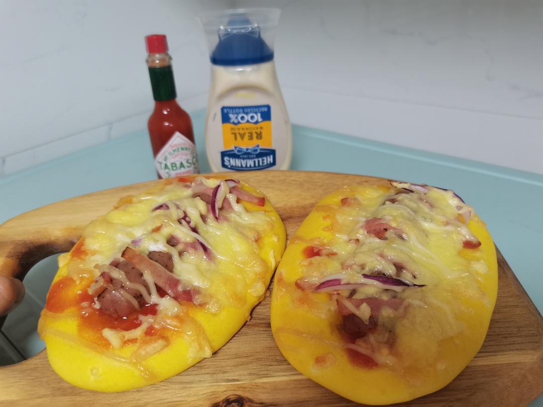 南瓜面包披萨的做法