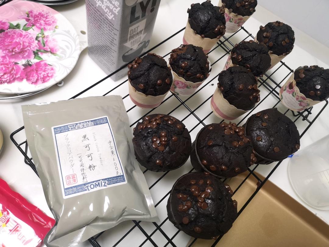 在家做巧克力蘑菇头麦芬蛋糕🍫