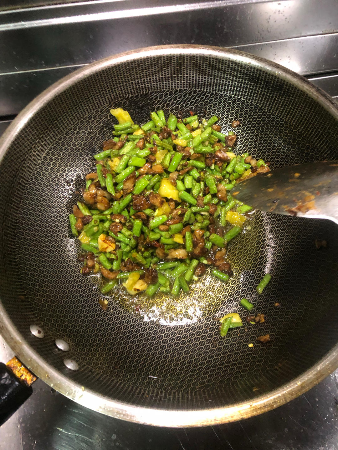 肉沫豆角下饭菜