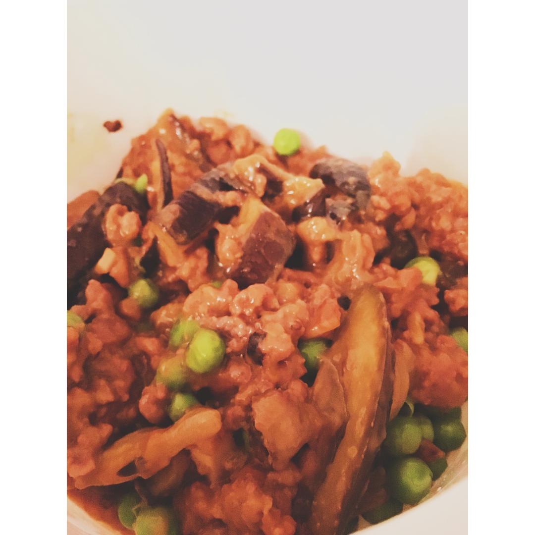 红烧肉沫茄子